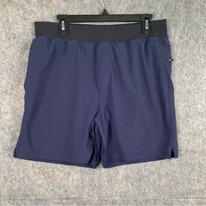 Fabletics Men‎ Size XL Blue Athletic with compression lightweight shorts